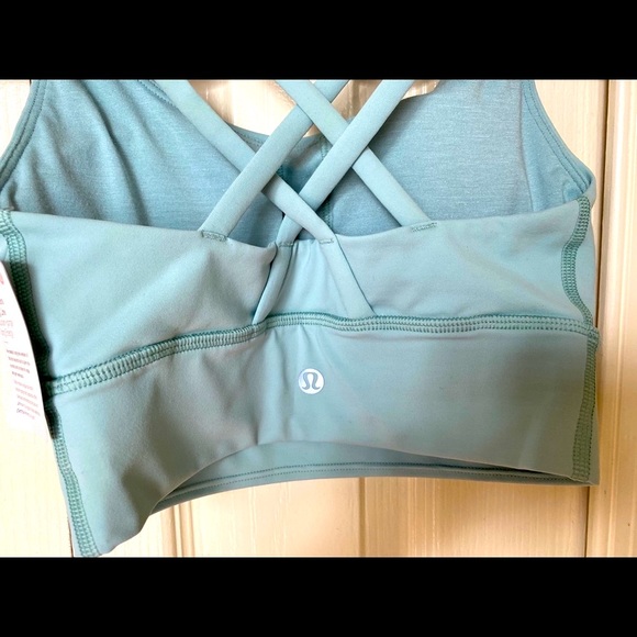 Lululemon Energy Bra Long Line: Hazy Jade, Size 2 - Picture 7 of 8